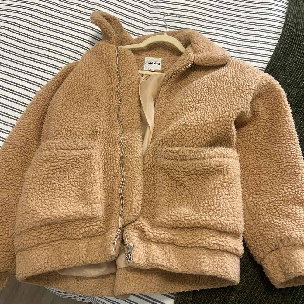 I.AM.GIA Kids Camel Sherpa Puffer Jacket